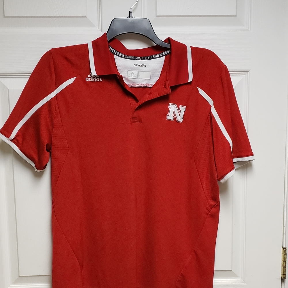 Mens NEBRASKA Corn Husker Polo shirt